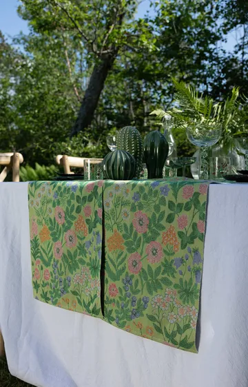 Wildflower cotton blanket 140x170 cm - Multi - Ekelund Linneväveri