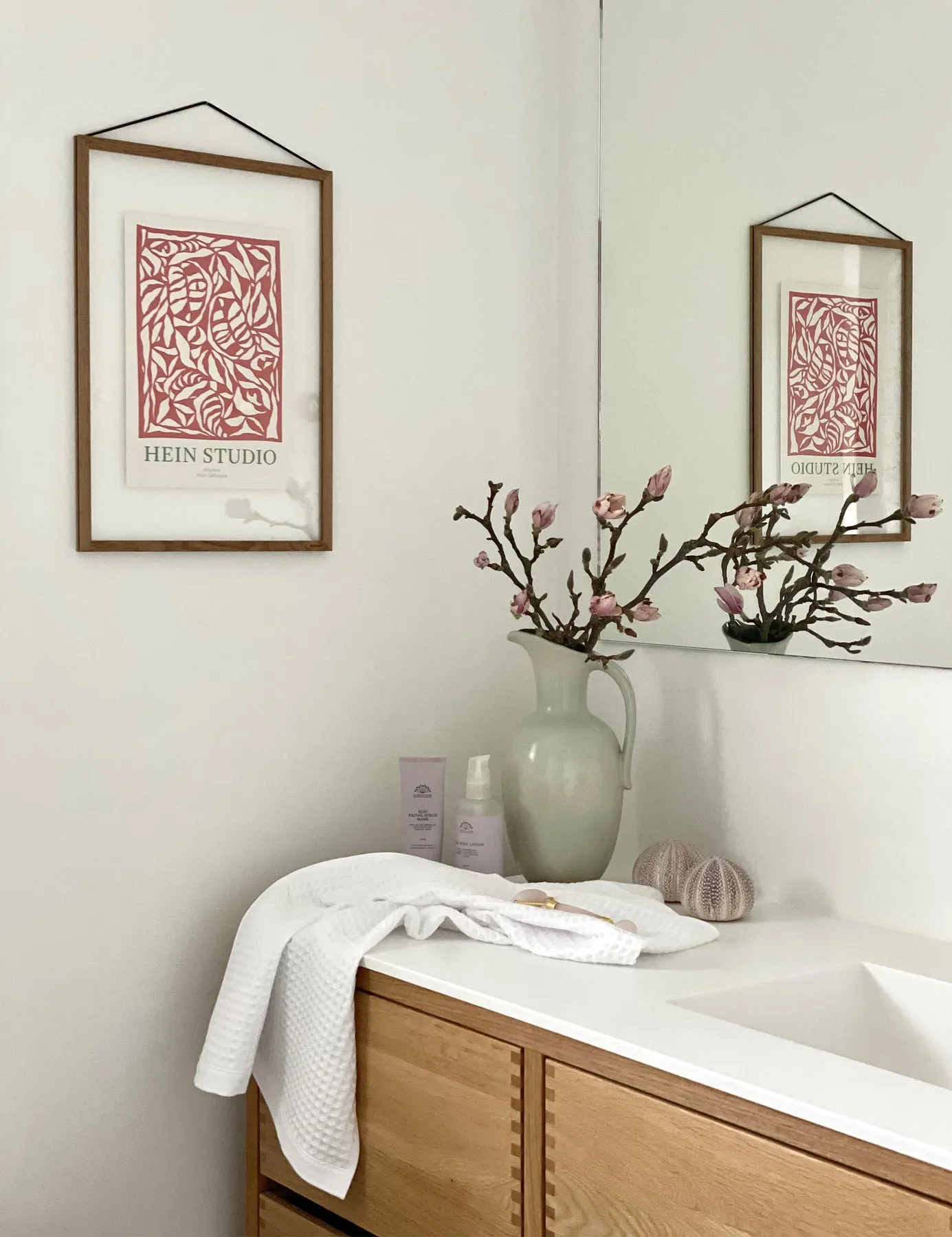 Waffle towel 50x70 cm, Ivory Elvang Denmark