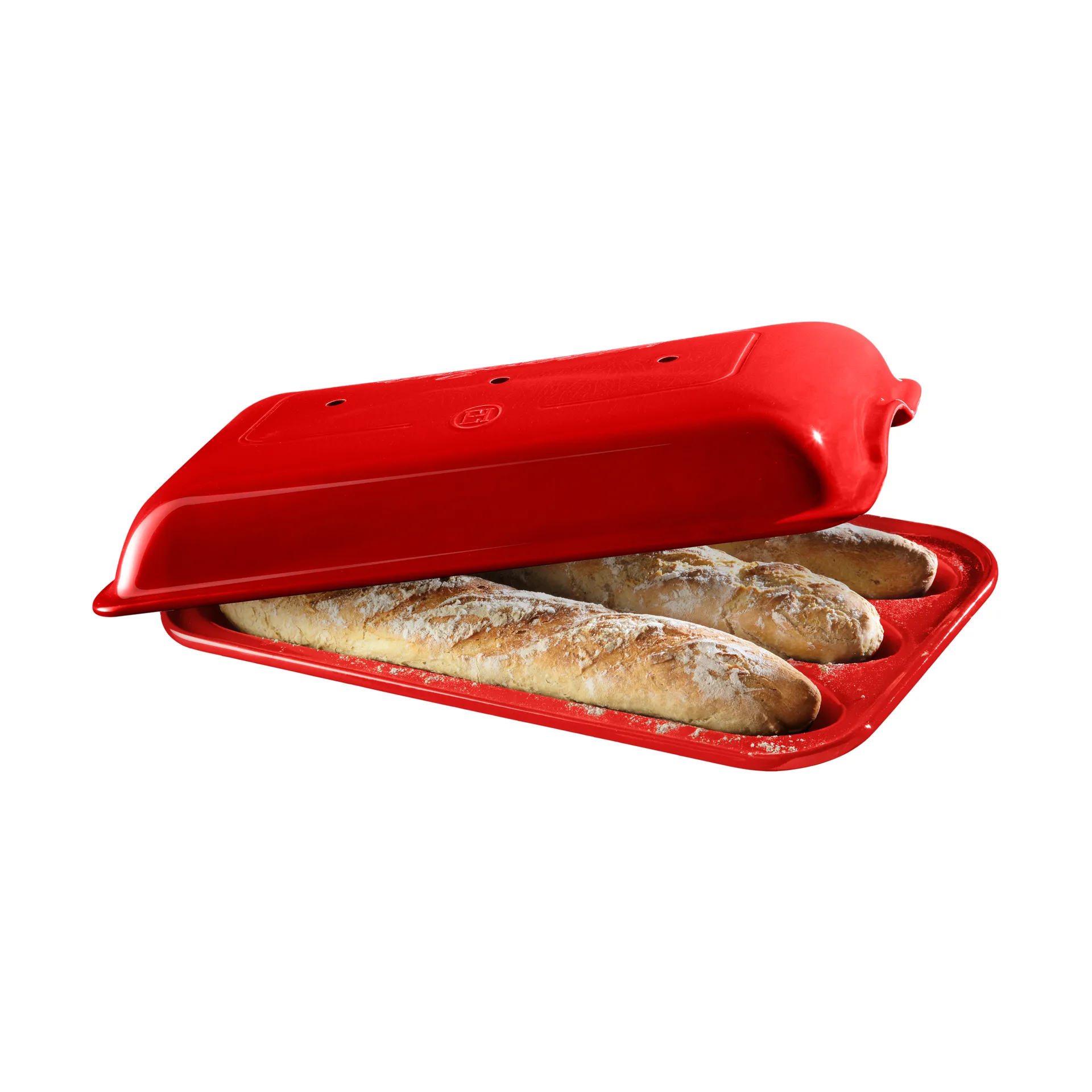 Emile Henry baguette mold, Red Emile Henry