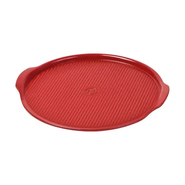 Emile Henry pizza stone ridged Ø40 cm - Red - Emile Henry