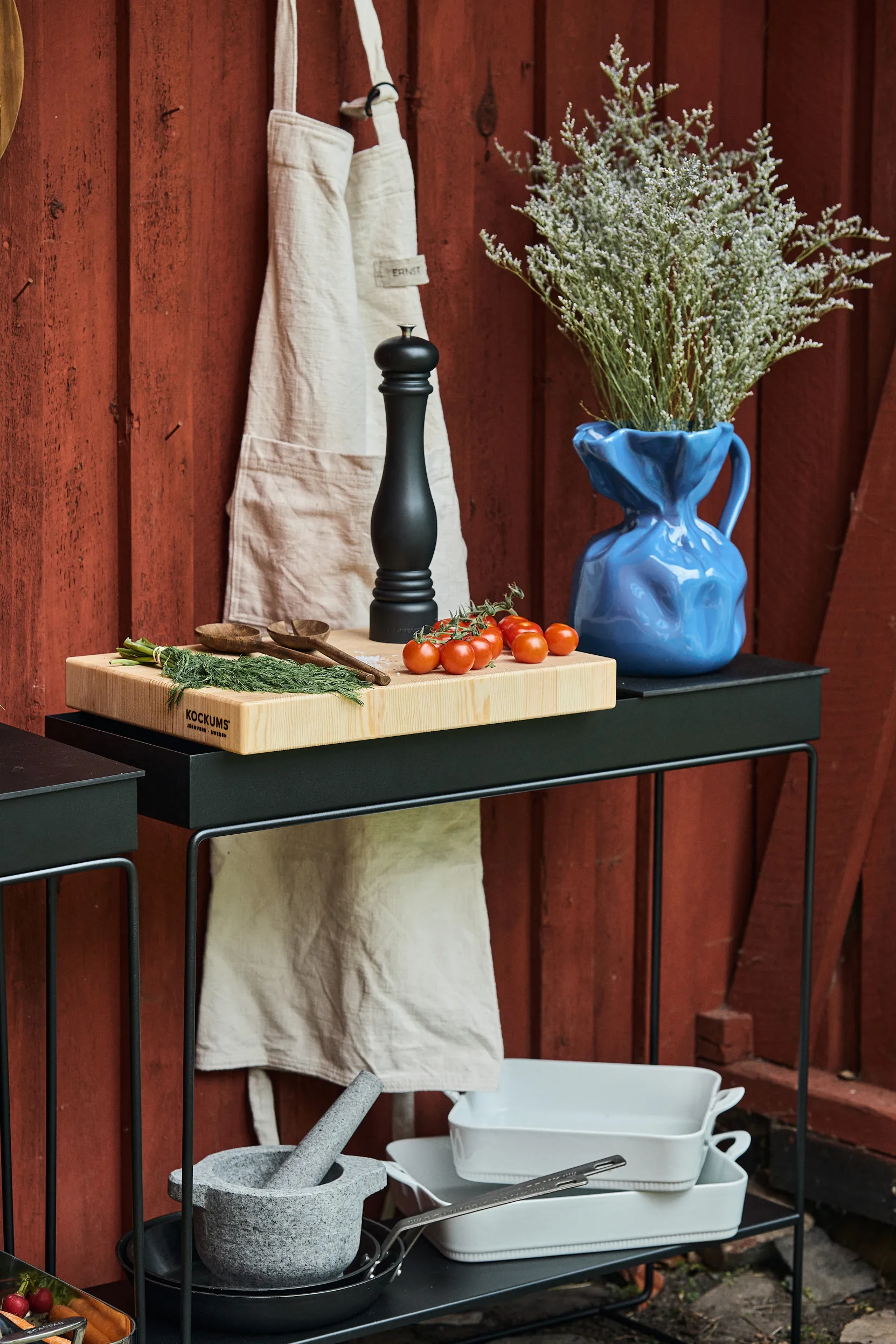 Ernst cotton apron, Natural ERNST