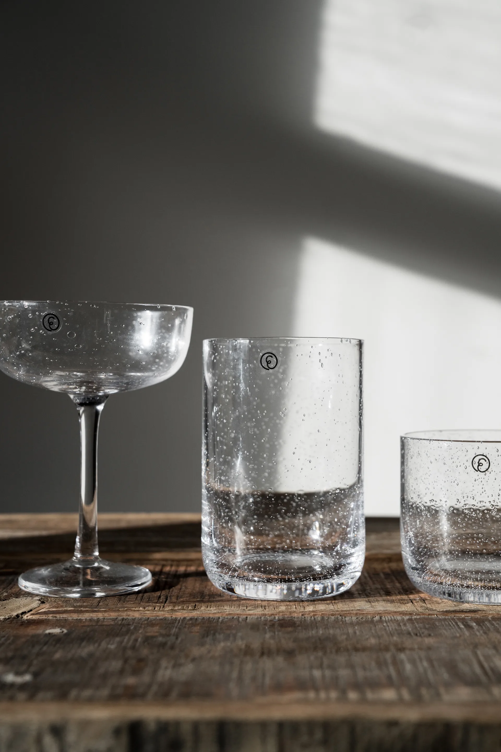 Ernst coupe glass bubbly glass 20 cl 2-pack, Clear ERNST