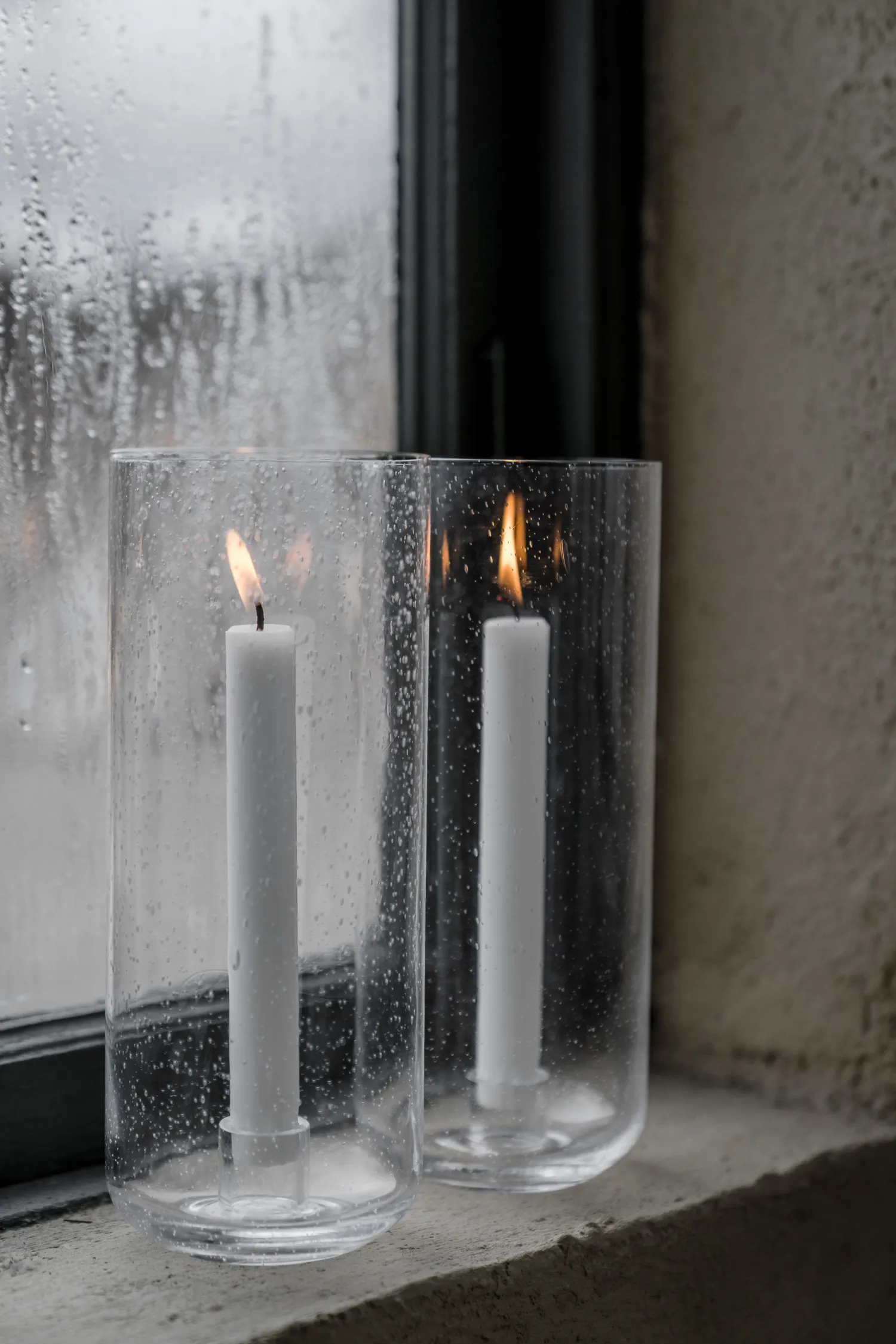 Ernst glass candlestick, Ø11x25 cm ERNST