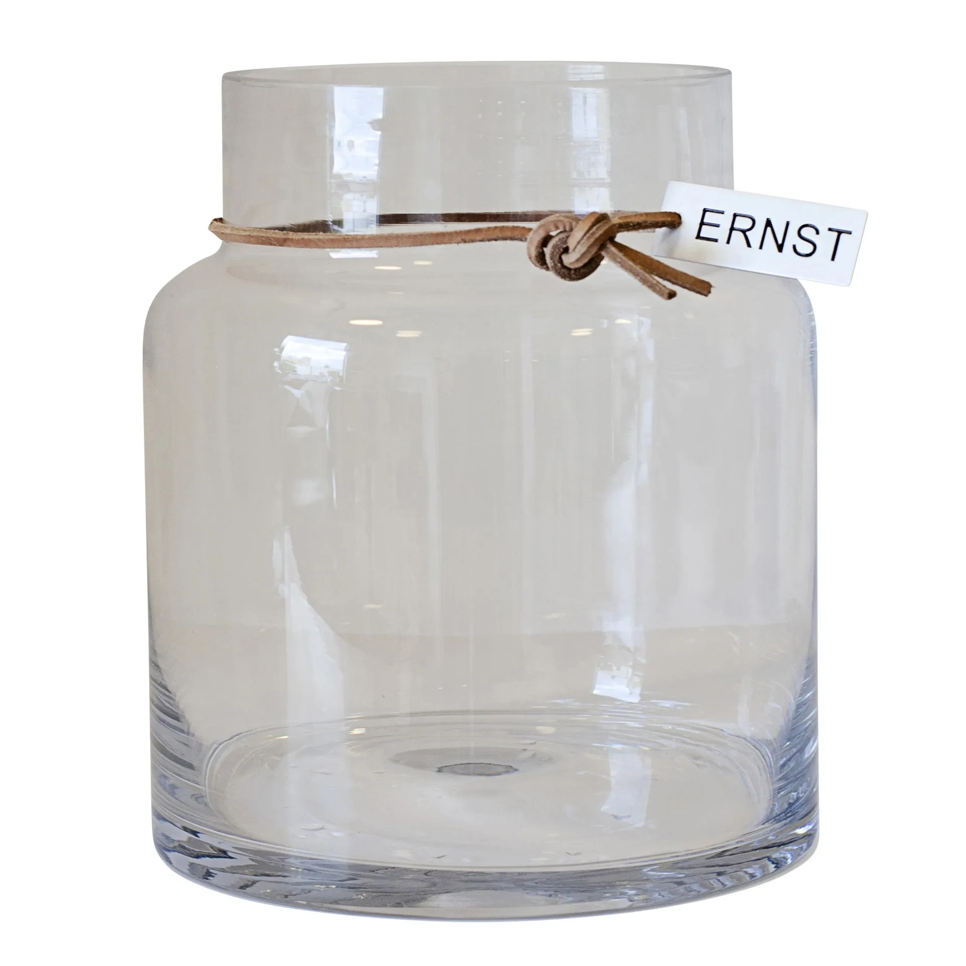 Ernst glass vase H18cm Ø12.5cm, clear ERNST