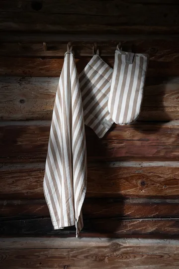 Ernst oven mitt wide stripes - Kola white - ERNST