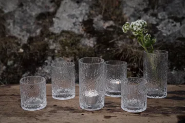 Ernst patterned vase/candle holder - Clear, Ø5.3x8.5 cm - ERNST