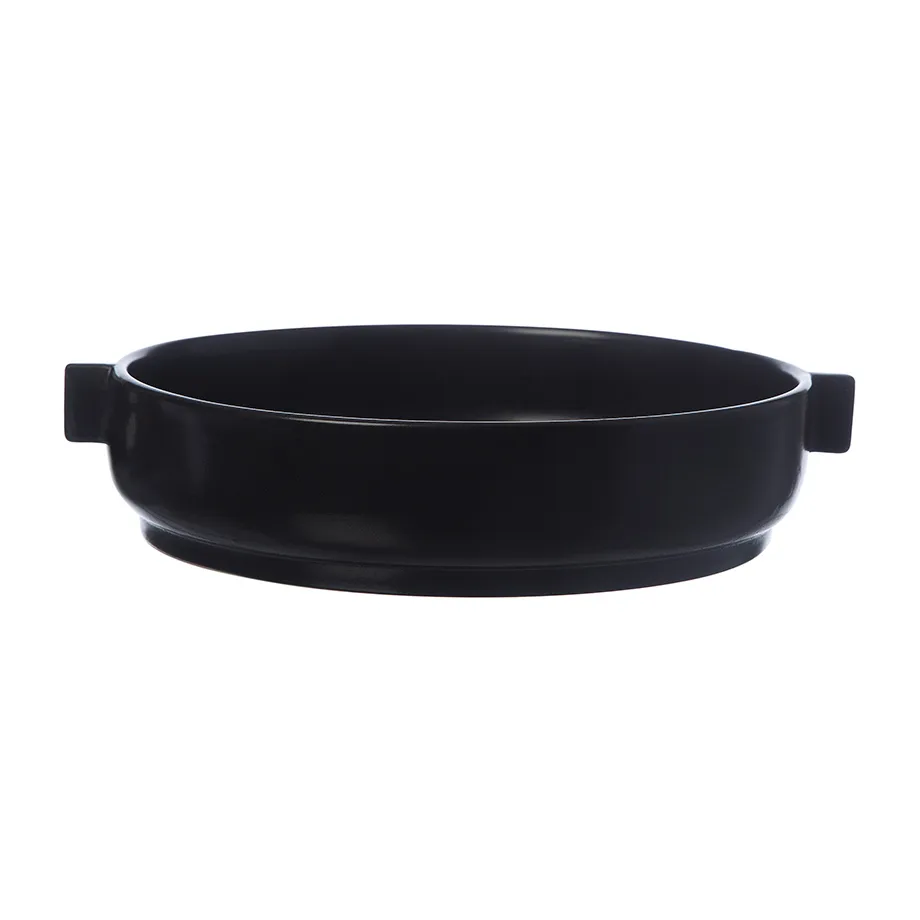Ernst saucer with handle Ø25 cm, Black ERNST