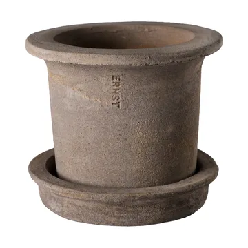 Ernst terracotta pot with saucer - Ø12x10 cm - ERNST
