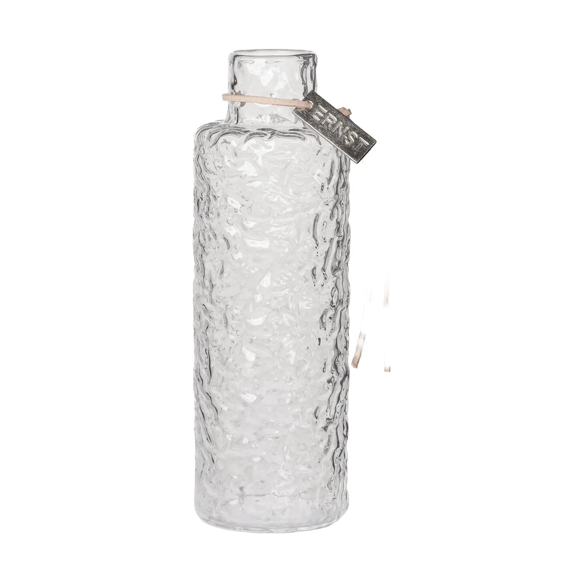 Ernst textured glass vase clear, Ø5x15 cm ERNST
