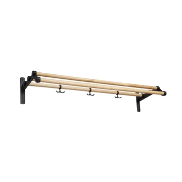Nostalgi 291 hat shelf - Birch, black - Essem Design
