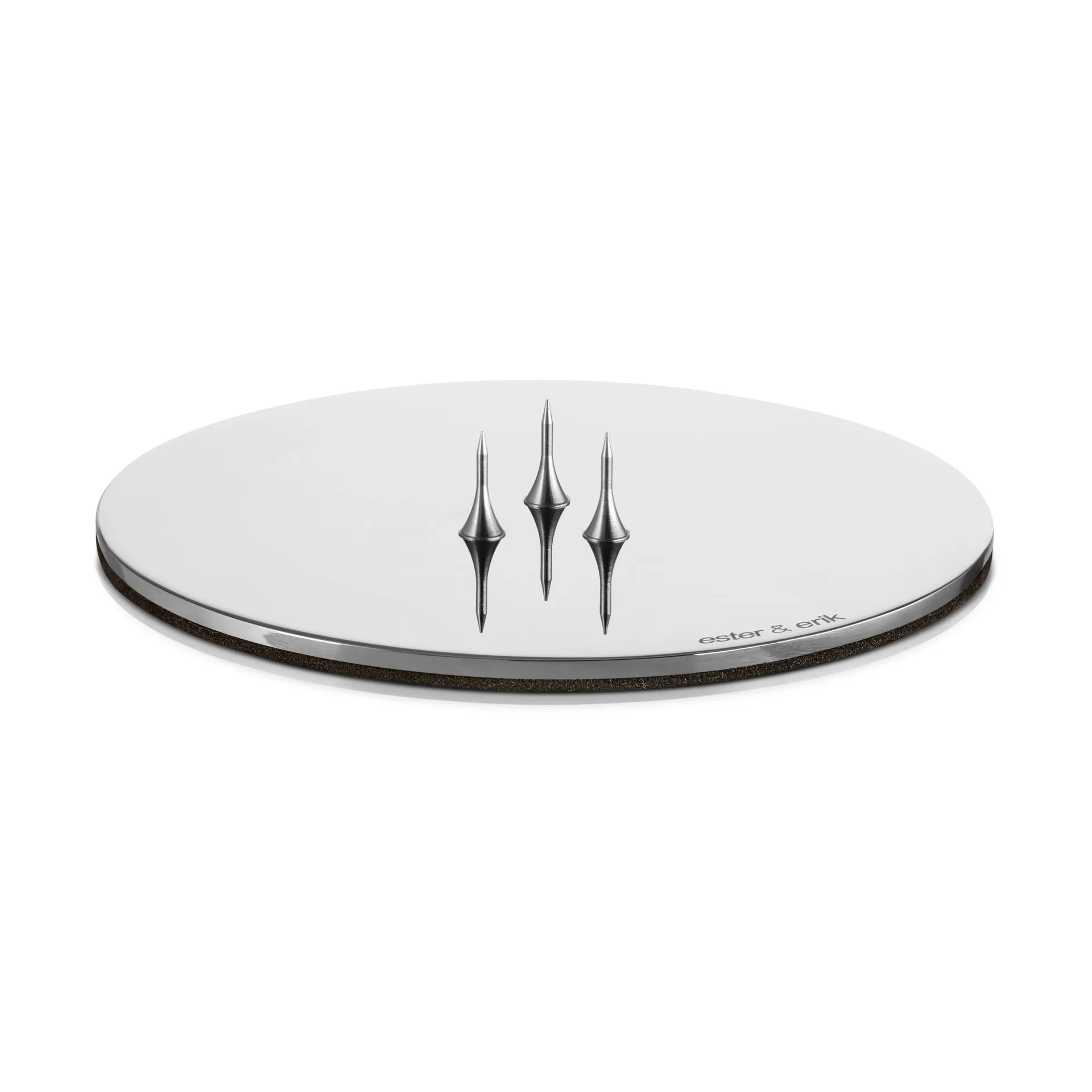 ester & erik candle holder Ø9 cm polished, Silver ester & erik