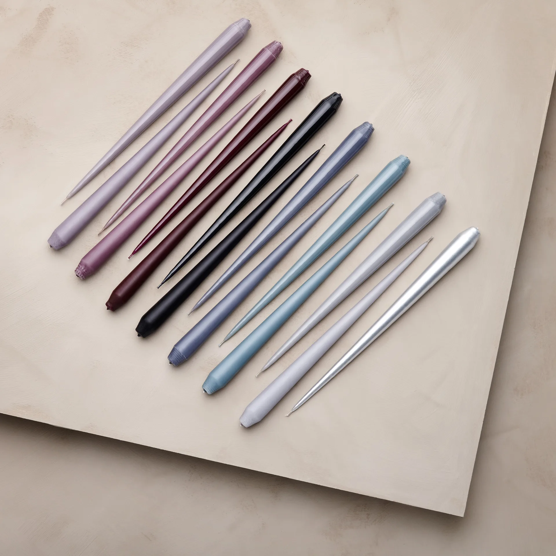 ester & erik light 4-pack lacquered, raw black, 42 cm ester & erik