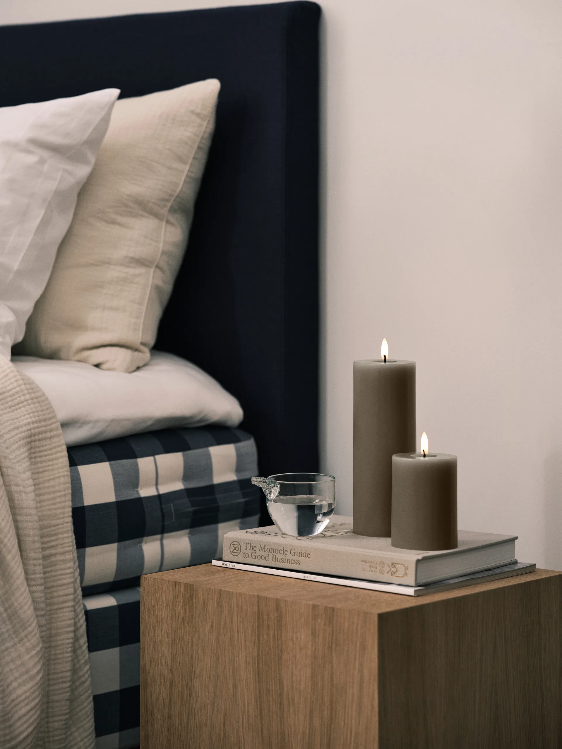 ester & erik pillar candle LED, 77 Caviar, 10 cm ester & erik