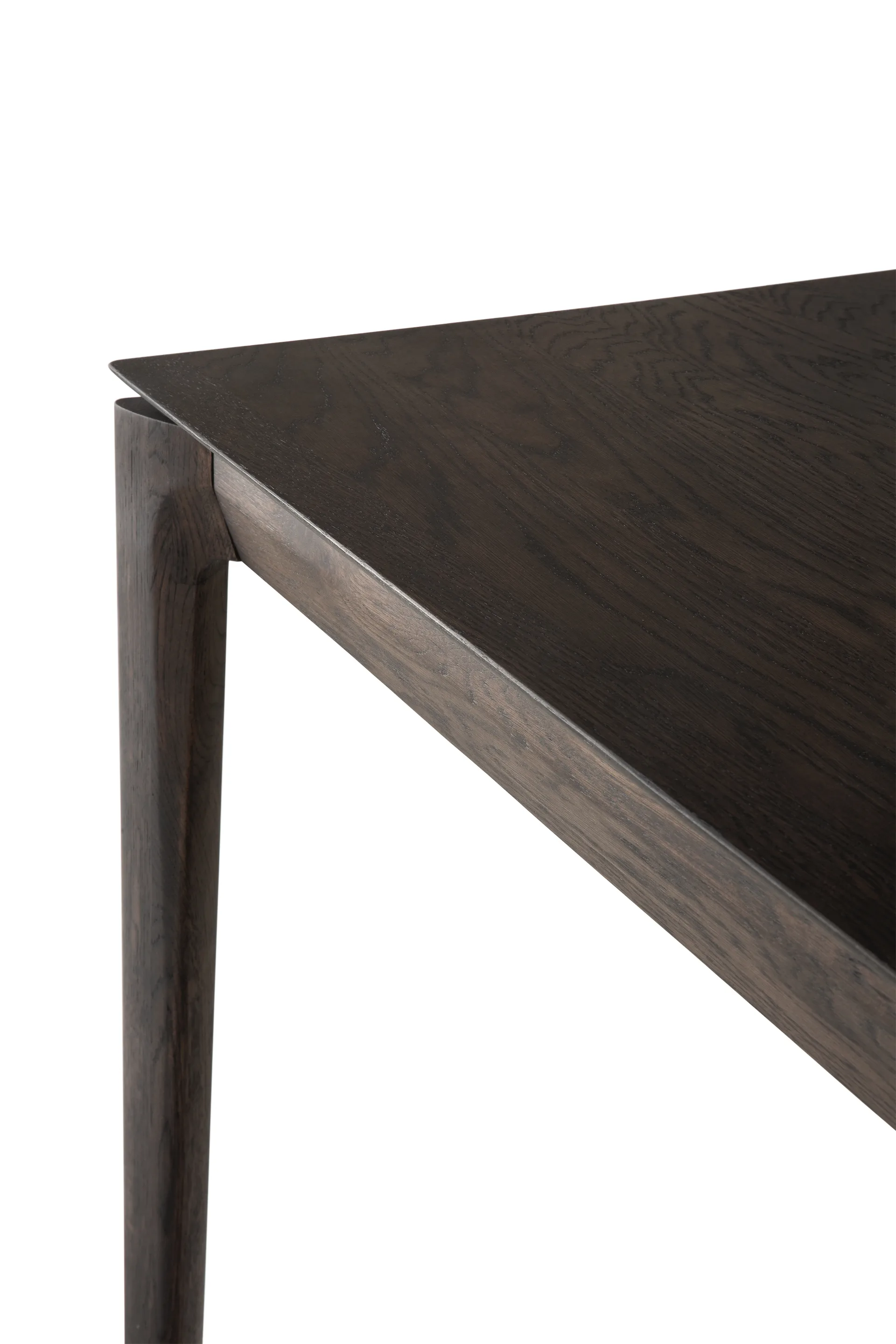 Beech extendable dining table, Brown-lacquered oak, 100x180/280 cm Ethnicraft