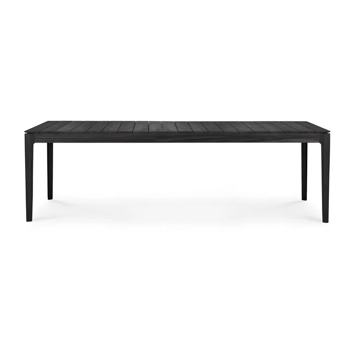 Bok outdoor dining table black stained teak - 250x100 cm - Ethnicraft