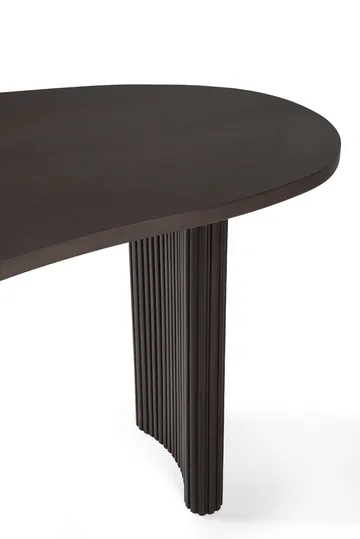 Boomerang desk - Dark brown stained mahogany,160x83x76 cm - Ethnicraft