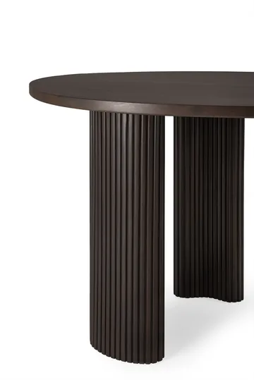Boomerang desk - Dark brown stained mahogany,160x83x76 cm - Ethnicraft