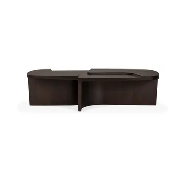 Brutalist coffee table - Rose brown mahogany, 143x75 cm - Ethnicraft