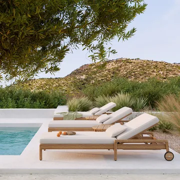 Jack outdoor sunbed teak - Excl. cushion - Ethnicraft