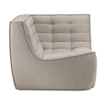 N701 corner module straight - Fabric Ecru beige - Ethnicraft
