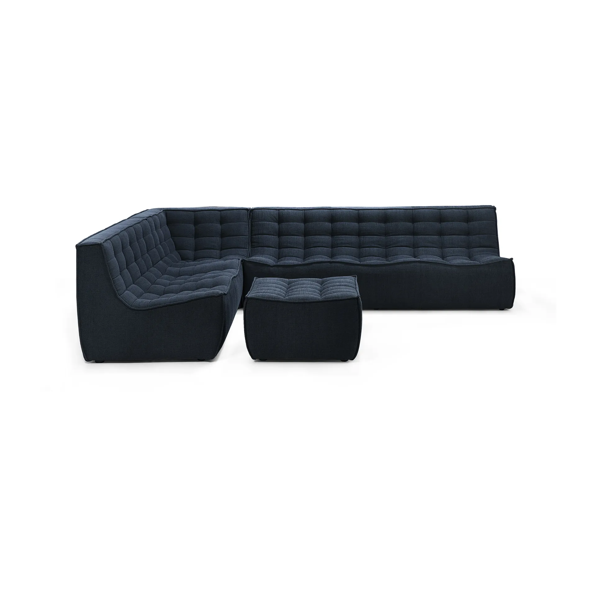 N701 footstool 70x70 cm, Graphite Eco Ethnicraft