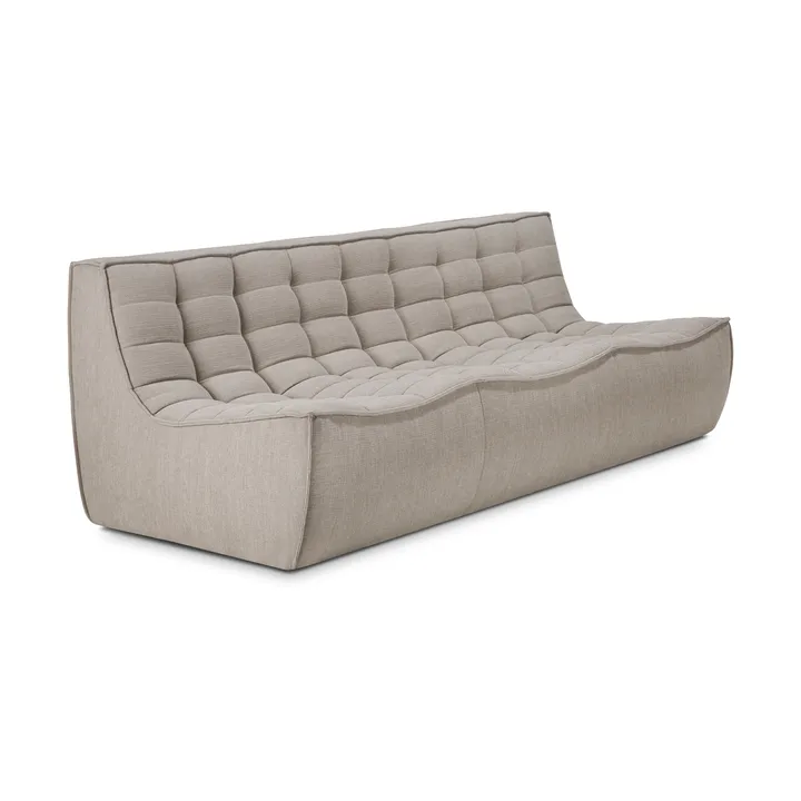 N701 sofa 3 seater sofa - Fabric Ecru beige - Ethnicraft