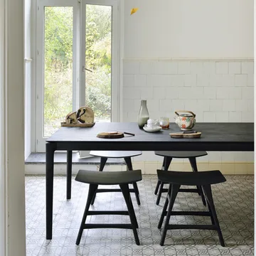 Osso stool 48x50 cm - Oak black - Ethnicraft