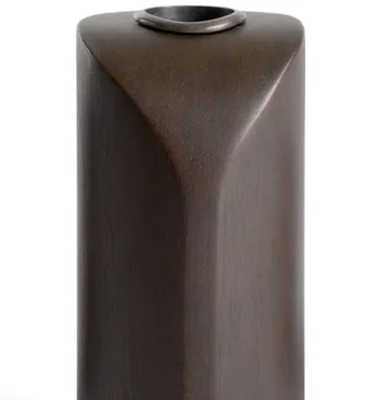 PI candle holder 3 parts - Dark brown stained mahogany - Ethnicraft