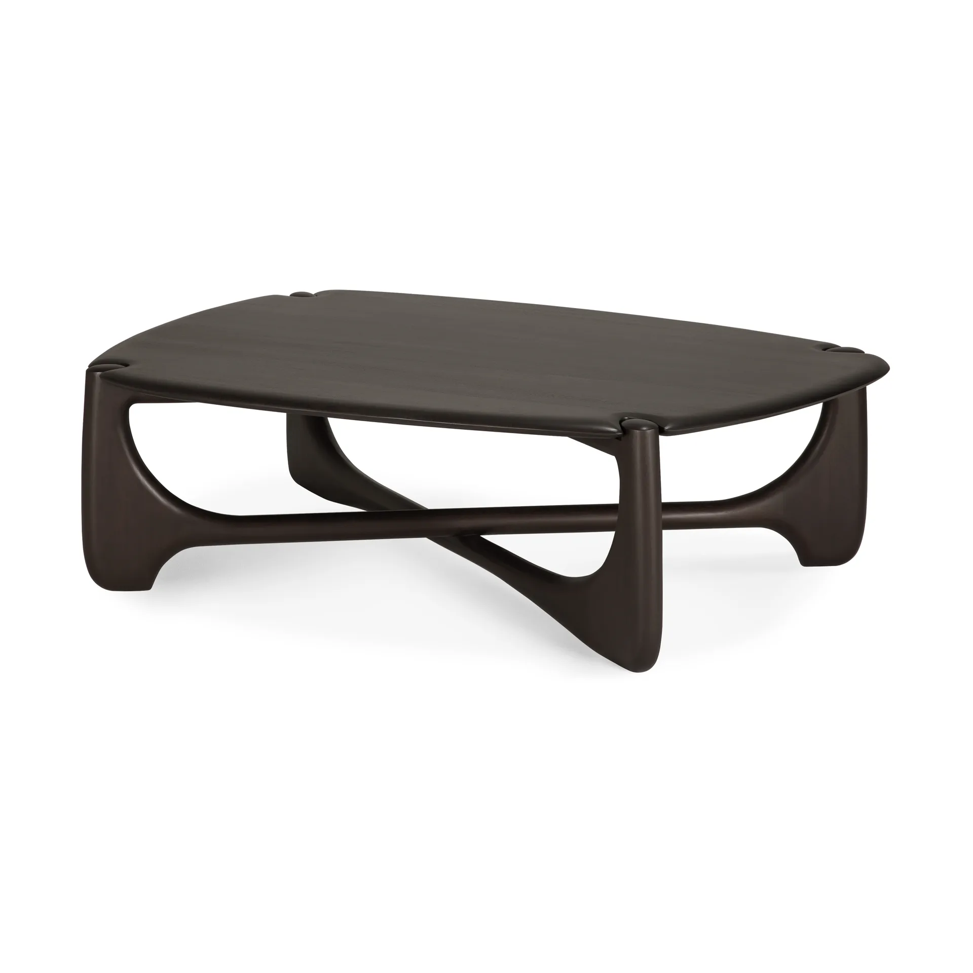 PI coffee table, Dark brown mahogany, 134x97 cm Ethnicraft