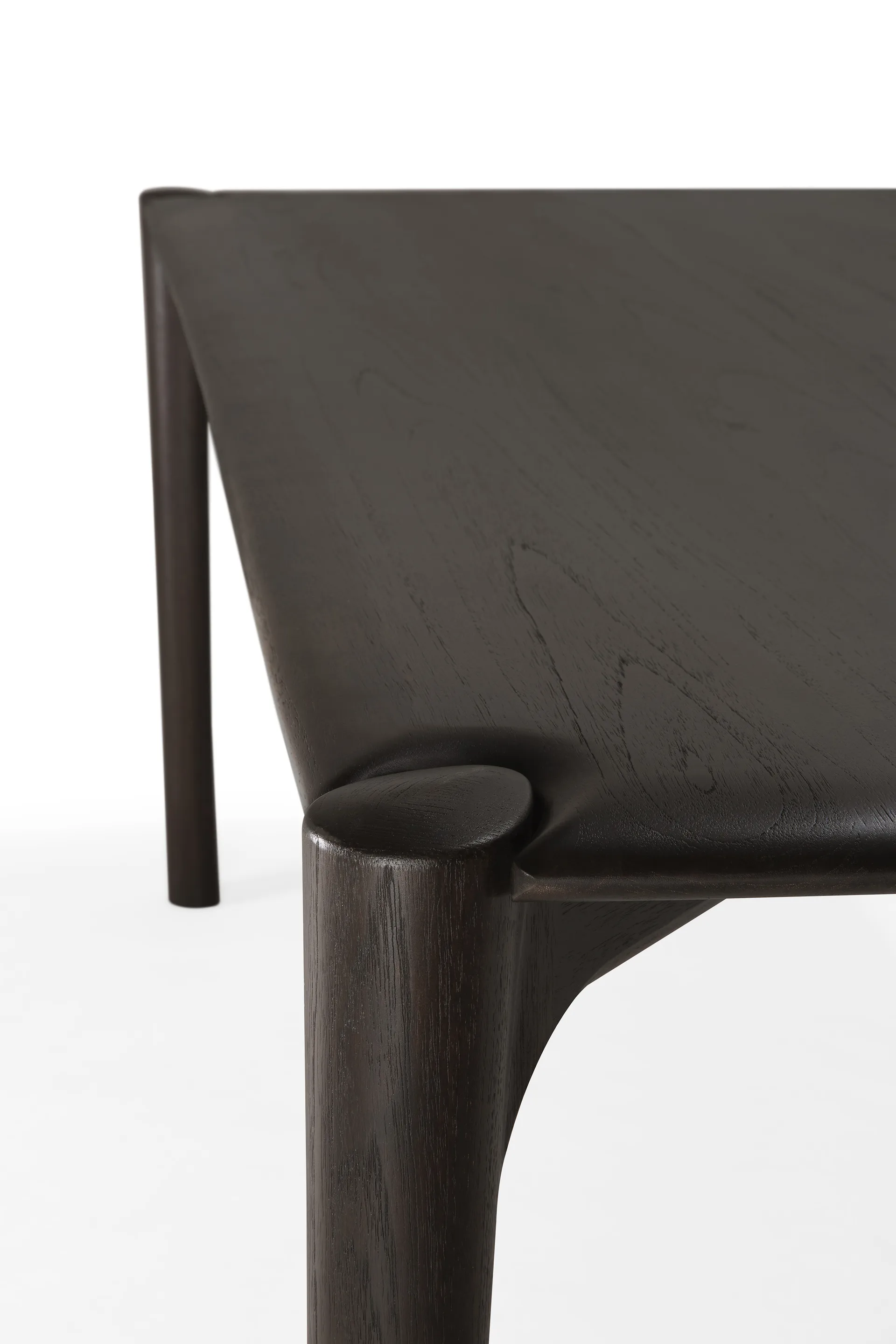 PI Dining table, Dark brown teak, 220x95 cm Ethnicraft