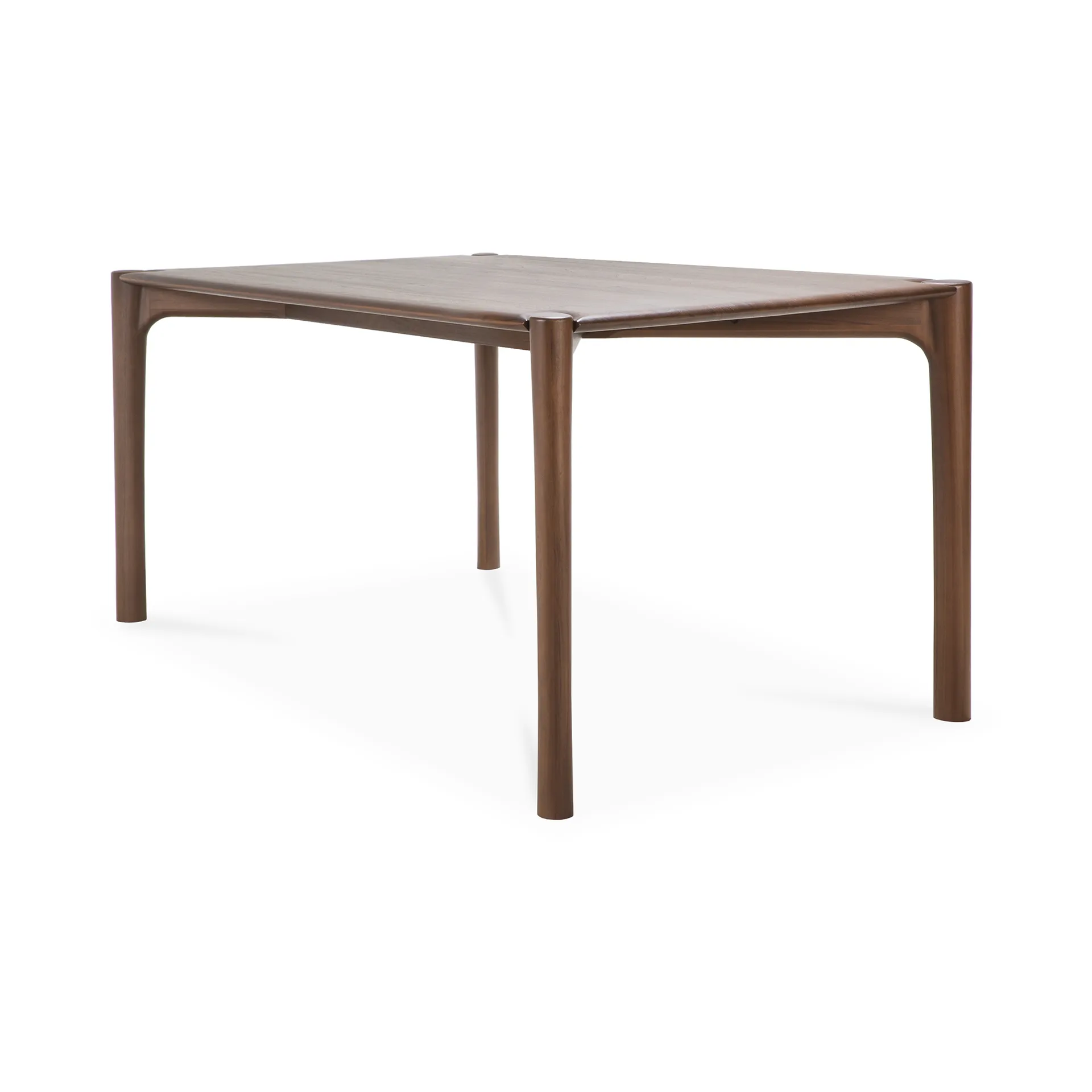 PI Dining table, Lacquered teak brown, 180x90 cm Ethnicraft