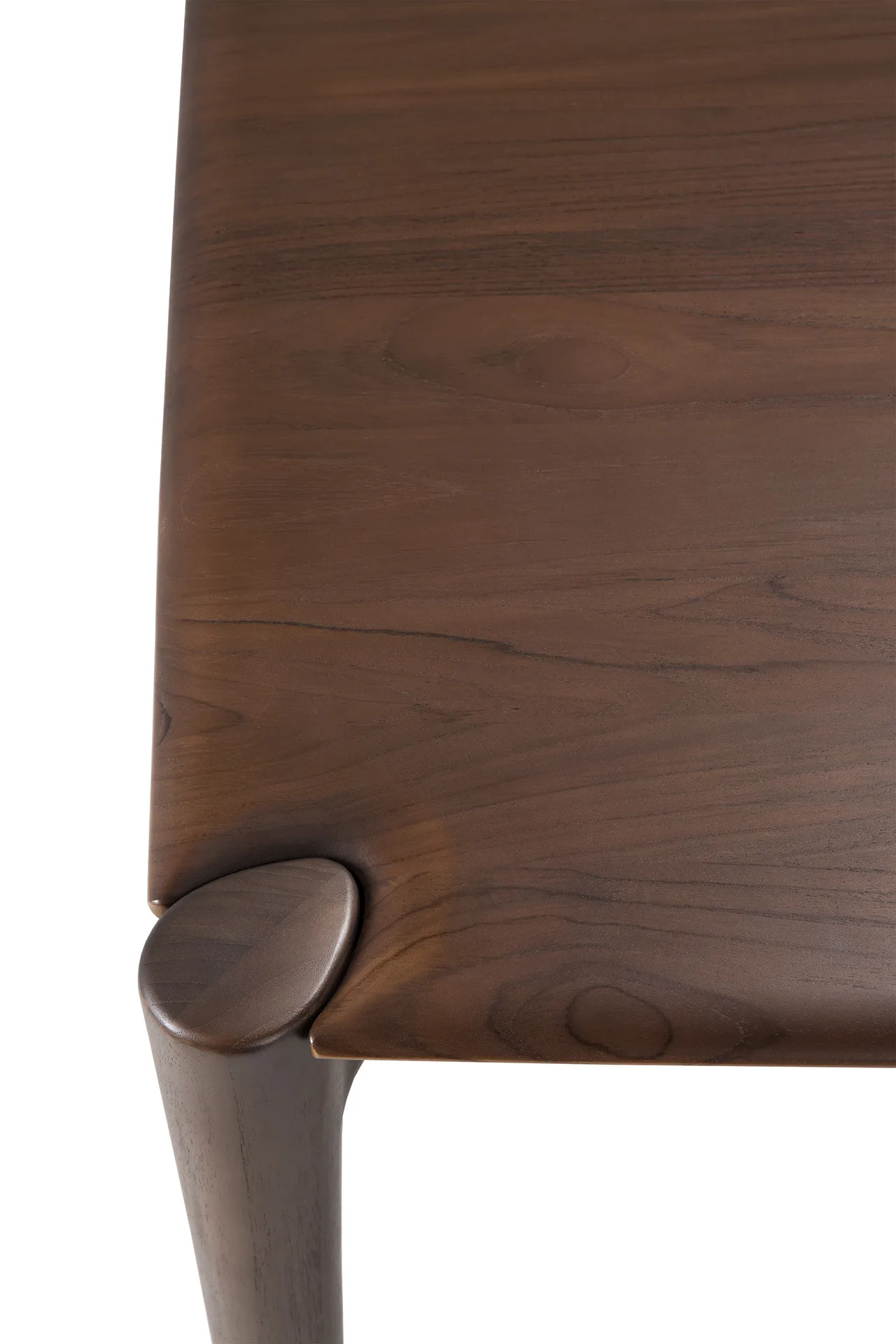 PI Dining table, Lacquered teak brown, 200x95 cm Ethnicraft