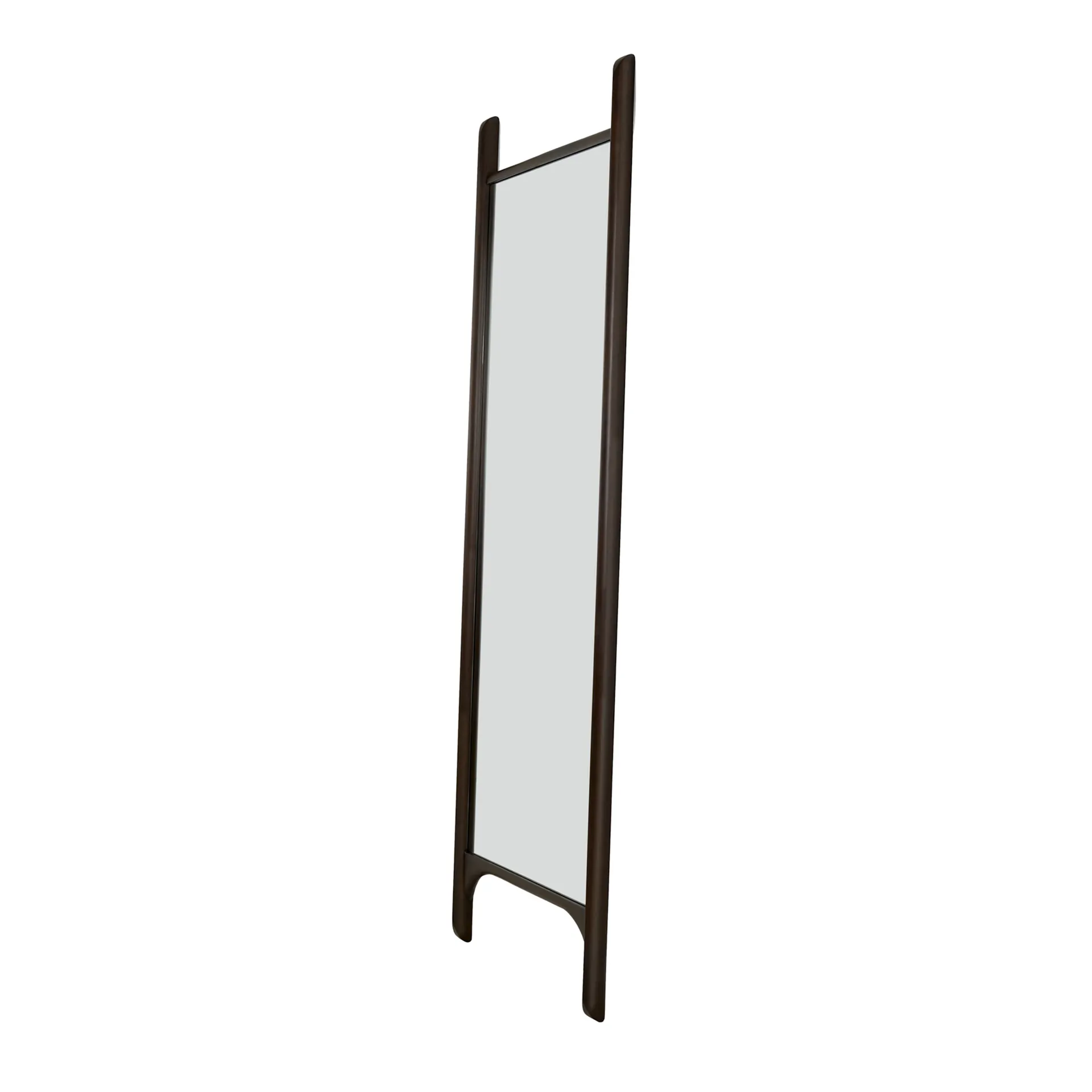 PI floor mirror 55x190 cm, Dark brown stained mahogany Ethnicraft