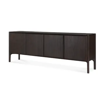 PI Sideboard - Teak dark brown, 4 doors - Ethnicraft