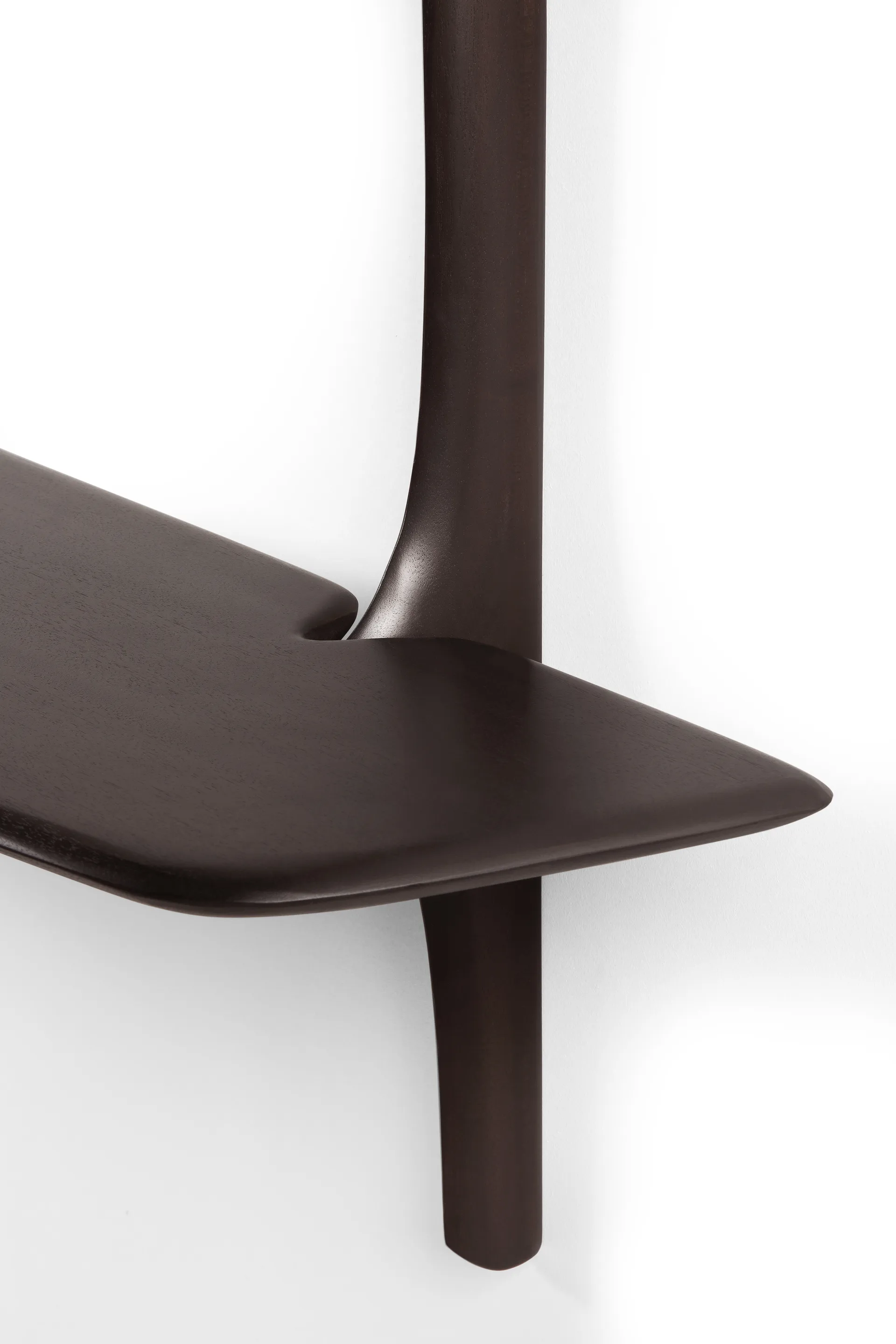 PI wall-mounted desk, Dark brown mahogany, 140x48 cm Ethnicraft