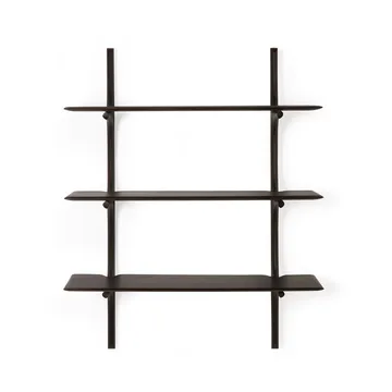 PI wall shelf - Lacquered mahogany-3 shelves-dark brown - Ethnicraft