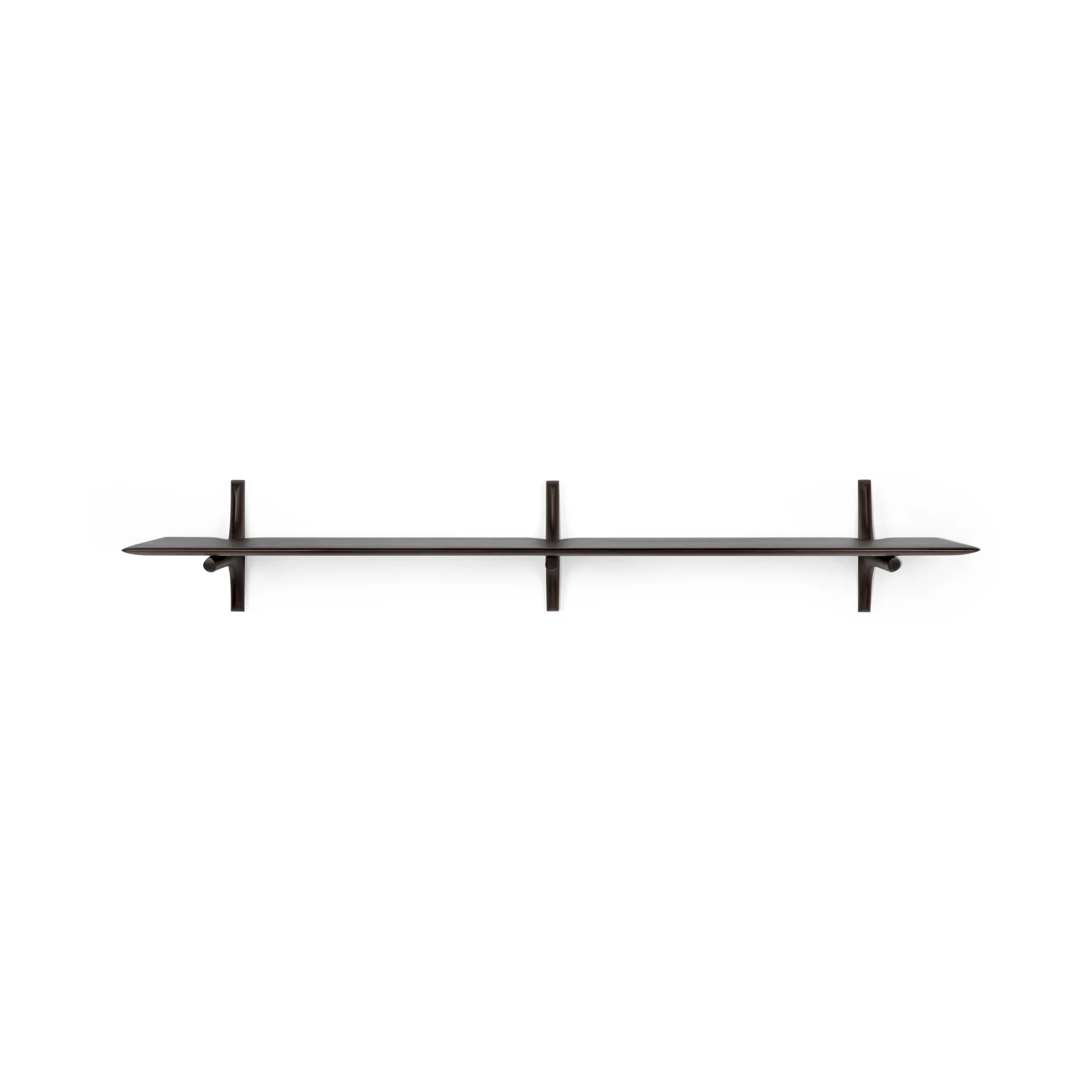 PI wall shelf, Mahogany dark brown 168 cm Ethnicraft