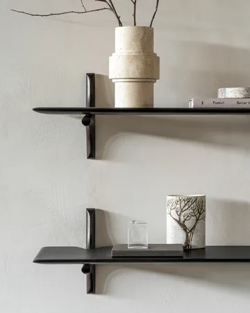 PI wall shelf - Mahogany dark brown 168 cm - Ethnicraft