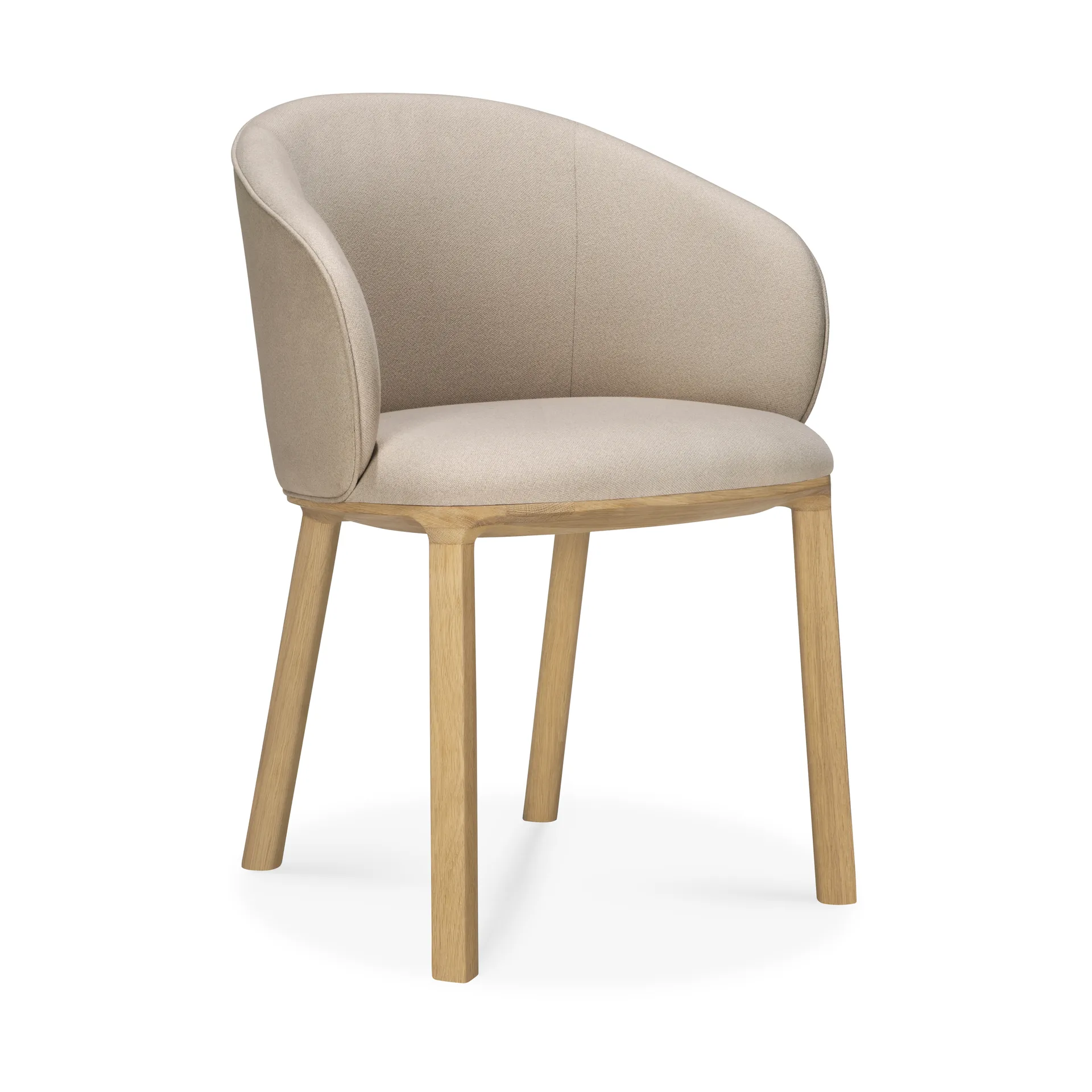 Unda chair, Lacquered oak-salt Ethnicraft