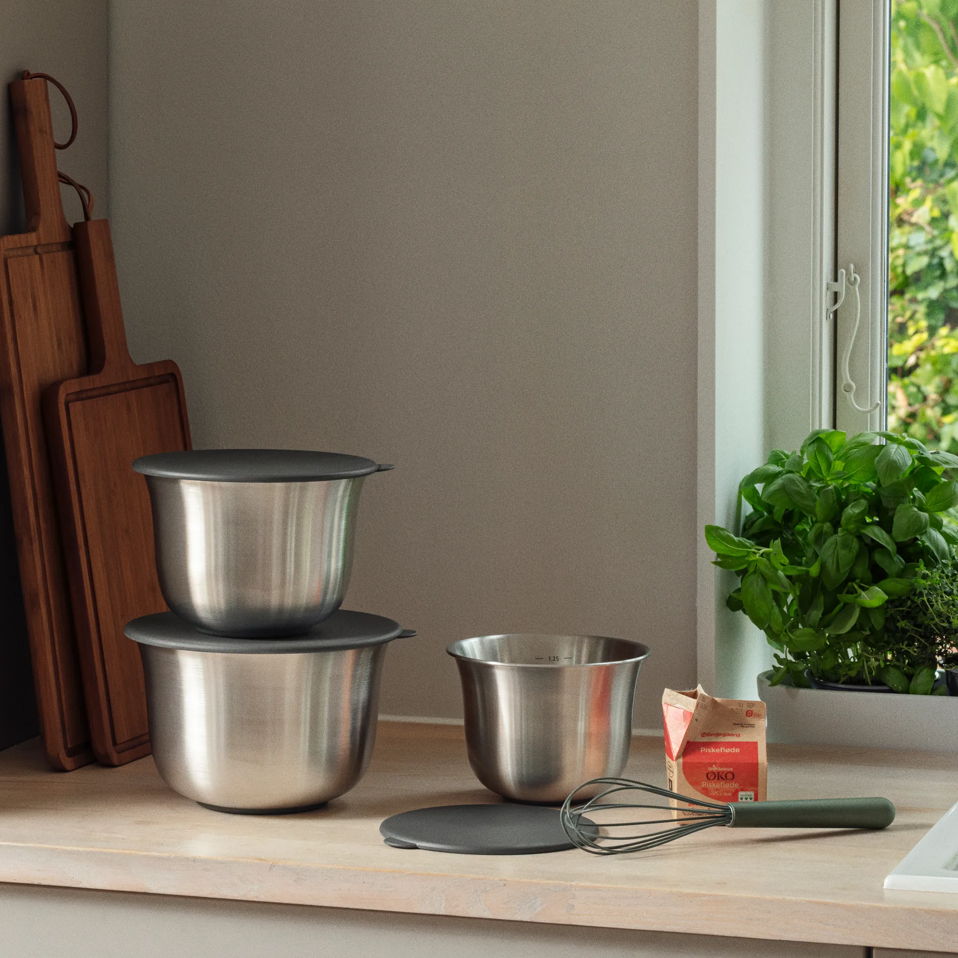 Green tools lid for mixing bowl, Green, Ø18 cm Eva Solo
