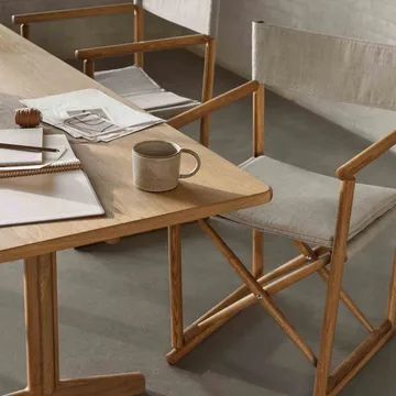 C64 Shaker dining table 90x180 cm - Oak nature oiled - FDB Møbler