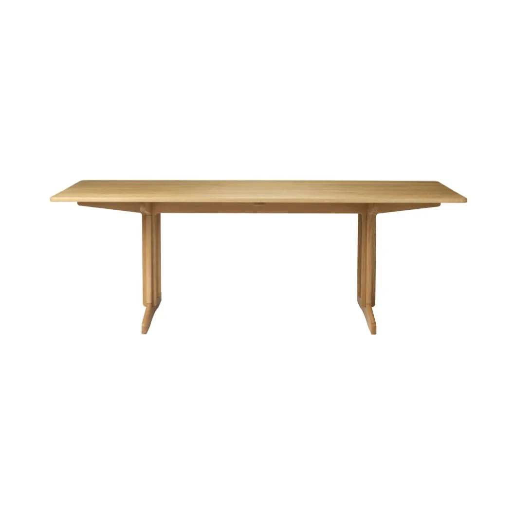 C64 Shaker dining table 90x220 cm, Oak nature oiled FDB Møbler