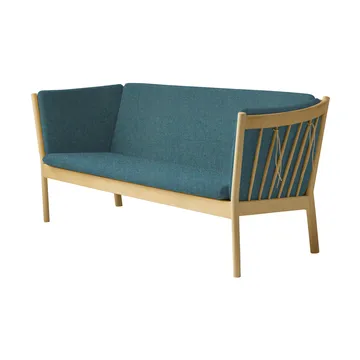 J149 sofa - Fabric green-lacquered oak, 3-seater - FDB Møbler
