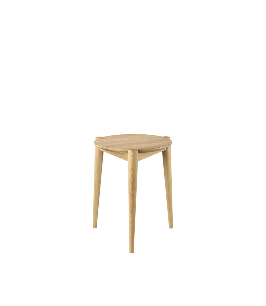 J160 stool 35 cm, Oak nature lacquered FDB Møbler