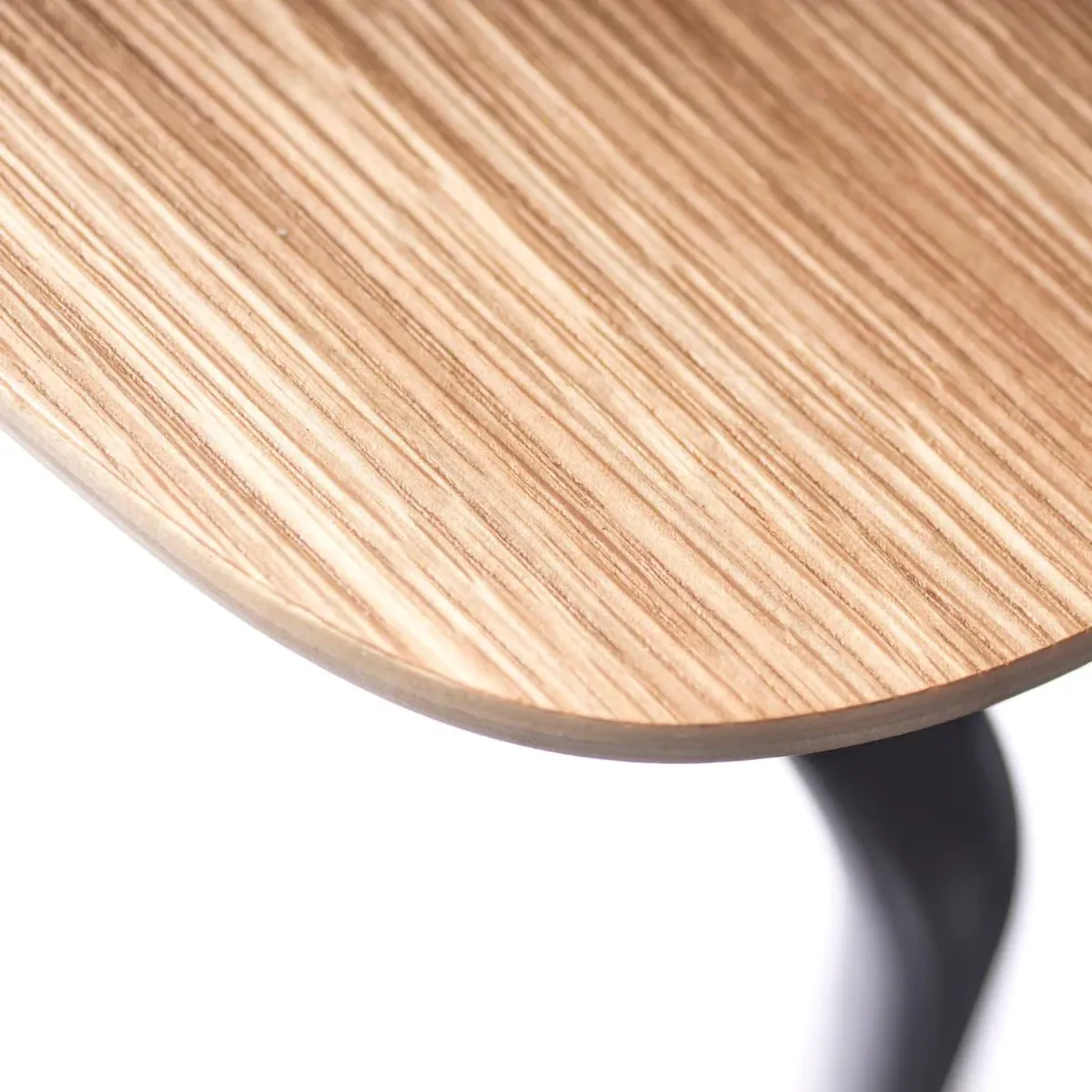 J182 Holmen chair, Oak veneer-black legs FDB Møbler