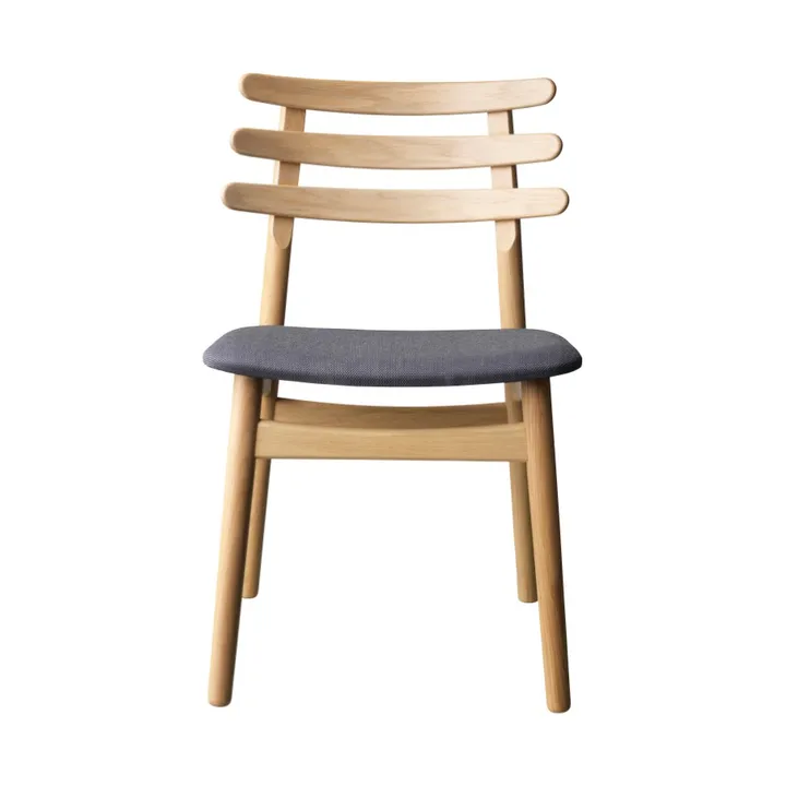 J48 chair - Oak nature lacquered-anthracite - FDB Møbler