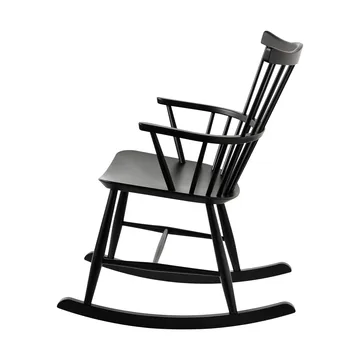 J52G rocking chair - Beech Ral 9005 - FDB Møbler