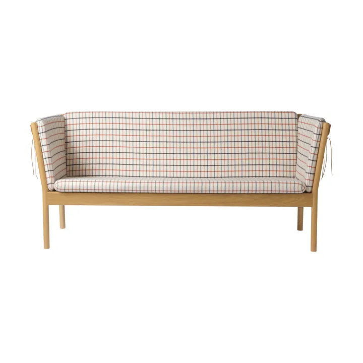 L45 MK154 sofa - Lacquered oak–beige fabric - FDB Møbler