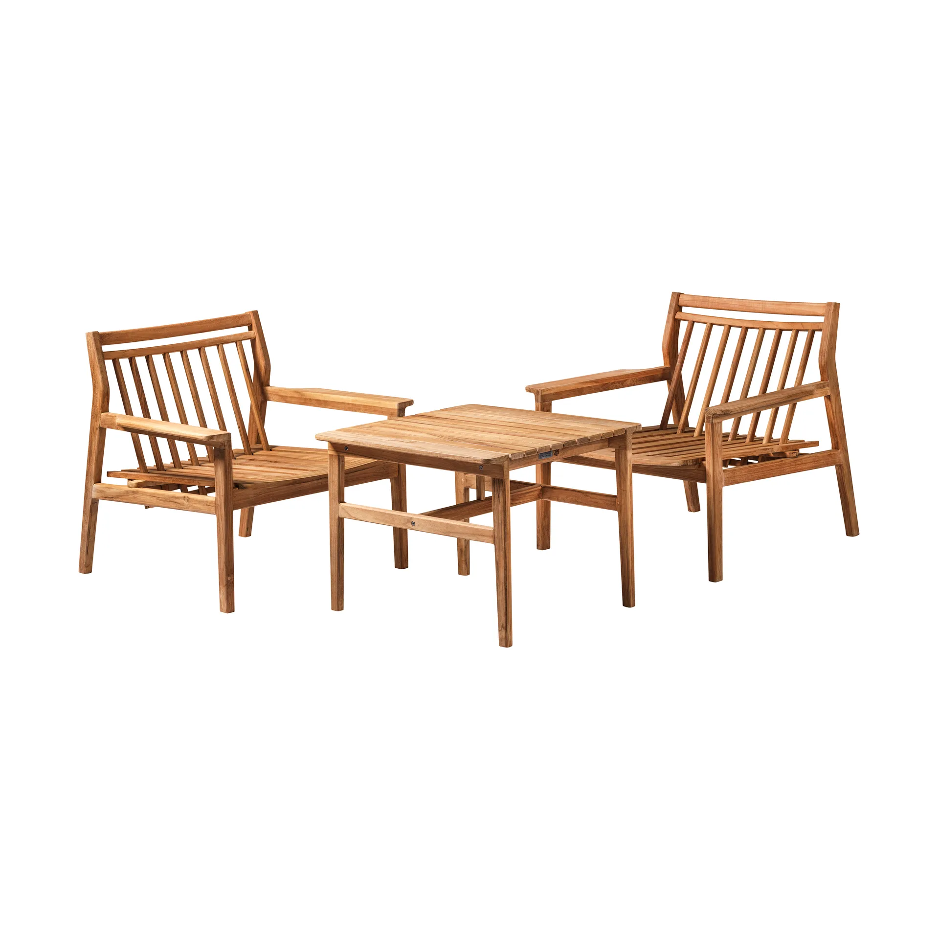M19 Sammen lounge table 61.5x47.7 cm, Teak-nature oiled FDB Møbler