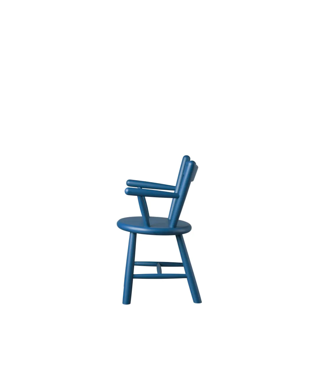 P9 children's chair, Beech blue painted FDB Møbler